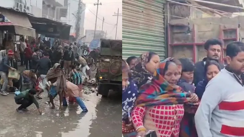 গাড়ির নিচে চাপা পড়ল ছাত্র, নিথর দেহ পাশে রেখেই মাছ লুটে ব্যস্ত জনতা