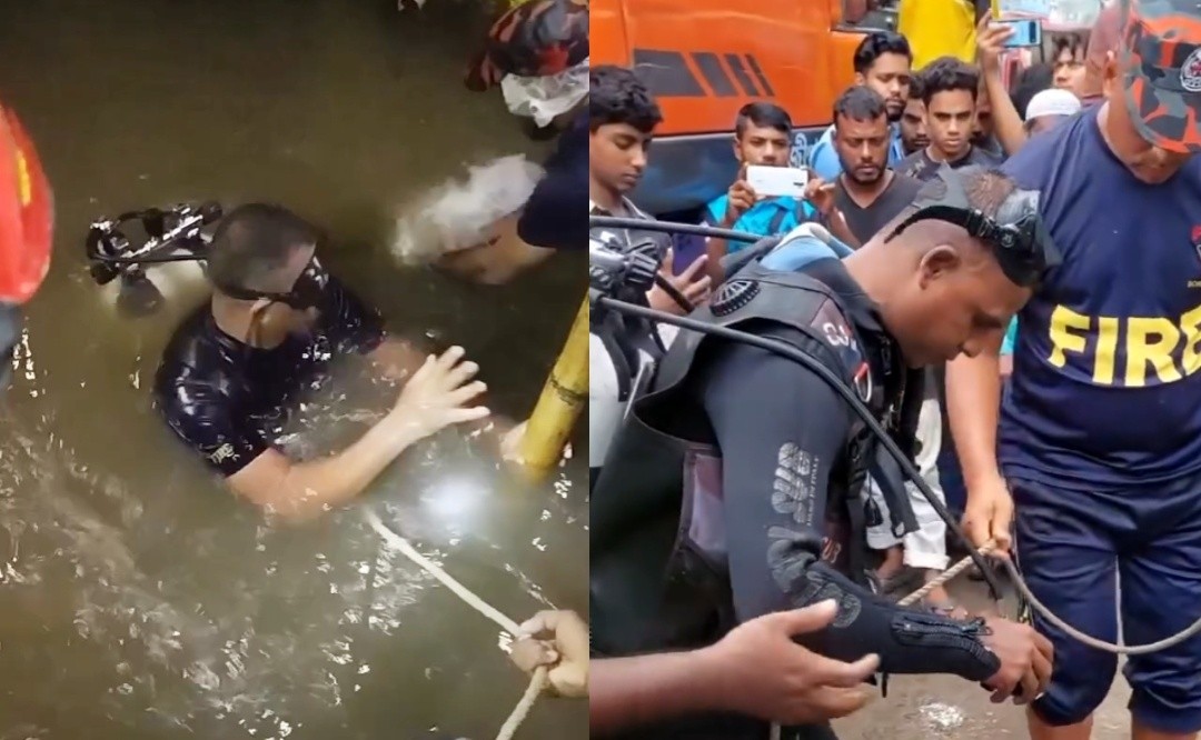 ঢাকনাবিহীন ম্যানহোলে পড়ে নারী নিখোঁজ,১২ ঘণ্টা পরও এখনও উ দ্ধার করা যায়নি
