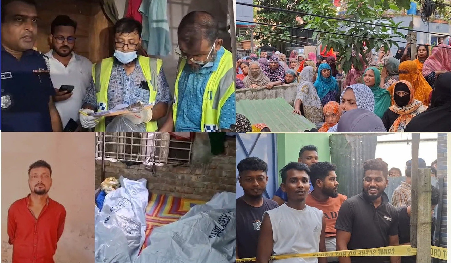 কুমিল্লায় মা-মেয়ে হত্যার ঘটনায় ছেলে-ছেলে বউয়ের ১০ দিনের রিমান্ড আবেদন