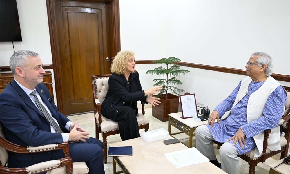 শুল্কমুক্ত প্রবেশাধিকার বজায় রাখতে ইইউর কাছে আবেদন প্রধান উপদেষ্টার