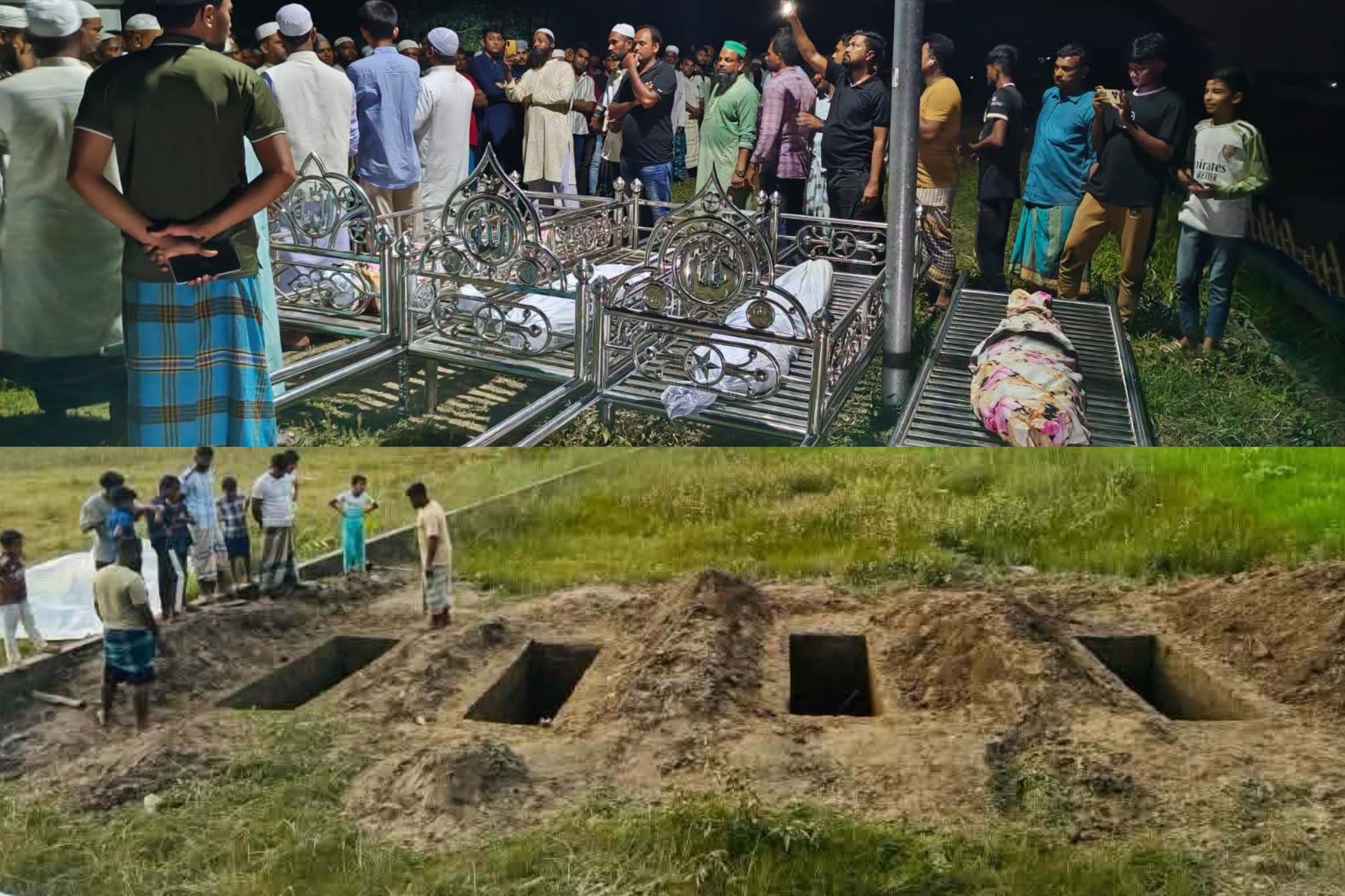কুমিল্লায় এক কবরস্থানে চিরনিদ্রায় মা ও তিন মেয়ে, অশ্রুসিক্ত হোমনা