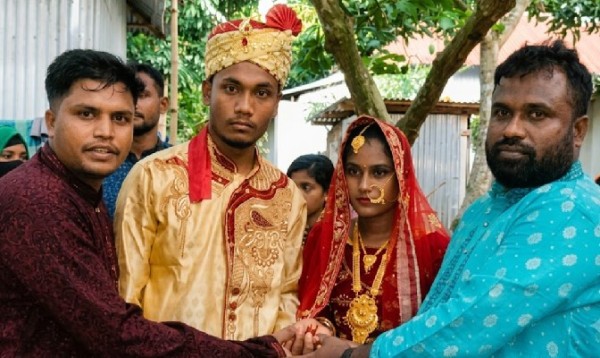 ধুমধাম করে ১০৯তম এতিম কন্যার বিয়ে দিলেন রুহুল আমিন